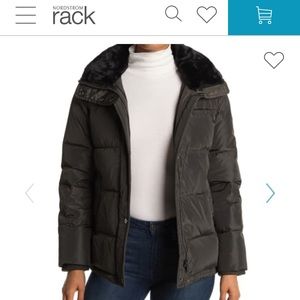 Moss Green Lauren Ralph Lauren Down Jacket